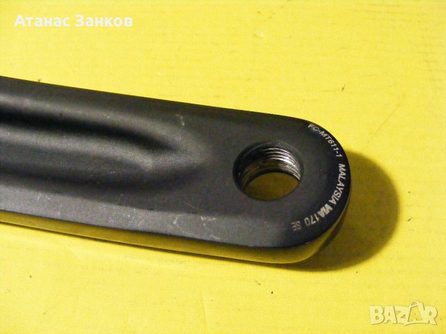 Ляв курбел с повредена резба Shimano FC-MT611 170mm, снимка 2 - Части за велосипеди - 42025246