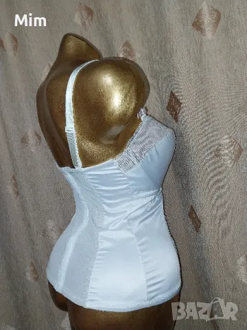 Parfait 75 E Сатенен корсет в екрю, снимка 6 - Корсети, бюстиета, топове - 50076473