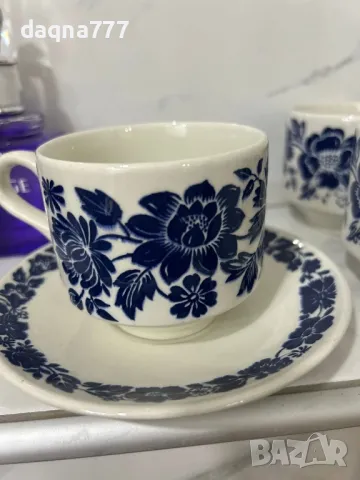 Реколта от 1970 г. на Broadhurst „Garland“ дуо от чаша, чинийка за чай / Broadhurst Ironstone / син, снимка 12 - Сервизи - 50419725