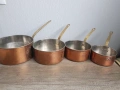 Комплект медни тигани с бронзови дръжки, снимка 7