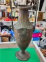 Стара метална ваза амфора, снимка 6