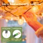 Luusei LED стрингови светлини, 7,6 м, дистанционно, 12+1 нечупливи G40 крушки, IP45, снимка 2