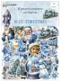 Изрязани елементи от картон Blue Christmas 36 бр - R088, снимка 1