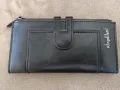 Нов черен кожен портфейл, снимка 1