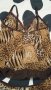 НОВ Луксозен Комплект Бельо-Корсаж тип Корсет+Бикини в тигров десен;р/р S, снимка 4