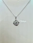 Сребърно колие с мойсанит (диамант) 1 карат, снимка 1