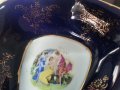 Порцелан Чехословакия поднос на две нива , снимка 9