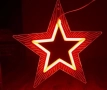 Акрилна петолъчна звезда 50 см.,5W, снимка 2