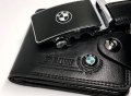 мъжки портфейл+колан луксозен комплект бмв мерцедес ауди, снимка 9