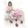 Детска количка за кукли порт бебе с чанта за аксесоари