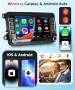 Ново VW Android Авто Радио 4G+64G DSP CarPlay Bluetooth Камера кола, снимка 3