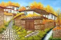 "Цветна есен в Лещен", авторска картина с маслени бои, снимка 2