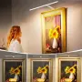 Сребриста LED лампа за картини 61 см с дистанционно, 3000 K, британски щепсел, снимка 3