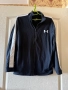 Under Armour черно дамско 100% оригинално  спортно марково горнище с цип, снимка 2