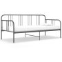 324751 vidaXL Sofa Bed Frame Grey Metal 90x200 cm(SKU:324751