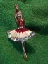РЕТРО БИЖУ ПОЗЛАТЕНА ЕМАЙЛИРАНА БРОШКА БАЛЕРИНА с БЛЕСТЯЩИ ФАСЕТИРАНИ БОХЕМСКИ КРИСТАЛИ 45629, снимка 15