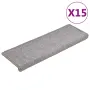 vidaXL Изтривалки за стълби 15 бр. 65x21x4 см светлосиви с правоъгълен кант, снимка 1