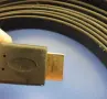 Високоскоростен HDMI мъжки / HDMI мъжки кабел, златен, Ethernet, плосък, дължина 5 м, снимка 6