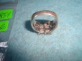 СРЕБЪРЕН МОДЕН ПРЪСТЕН РОДИРАНО СРЕБРО 925 с ФАСЕТИРАНИ ЦИРКОНИ 25851, снимка 7