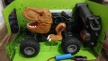 4броя детски коли с дистанционно управление rc джип динозавър състезателна кола бъги звук светлини 1, снимка 7