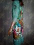 Floryday- Атрактивна рокля с флорална градина и замък- М/Л, снимка 3