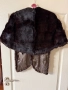 норкова шал наметка болеро от норка естествен косъм кафяв универсален размер , снимка 6