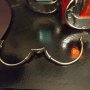 Авторска сребърна гривна с рубин кабошон, снимка 4