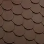 vidaXL Кучешка колиба, кафява, 71x71,5x68 см, РР, снимка 4