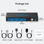 Нов превключвател USB 3.0 KVM за 2 компютъра 1 монитор и 4 USB 3.0 , снимка 4