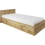 Легло Irim Kristofer, 90x200 см, Подматрачна рамка, Цвят Дъб Дакота - 24 МЕСЕЦА ГАРАНЦИЯ, снимка 1