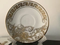 Чаша и чинийка порцелан позлата произведено в Германия отличен състояние , снимка 2