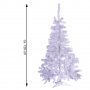 Изкуствено Коледно дърво, изкуствена елха, бял цвят, 120 см, с бляскав ефект, снимка 6