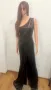Дълга черна рокля с едно рамо, снимка 7
