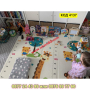 Сгъваемо детско килимче за игра, топлоизолиращо 180x200x1cm - Жираф и Цифри - КОД 4137, снимка 4