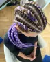 🎁Боксьорски Плитки 👑Box braids Детски прически Опашки Бохо Туистъри Ариел Къдрици Афро Канекалон , снимка 15