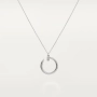 CARTIER Nail Juste un Clou Silver Diamonds Pendant Дамско Колие Пирон, снимка 11