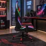 Комплект геймърско бюро с LED осветление и аксесоари и геймърски стол с RGB LED осветление и дистанц, снимка 4