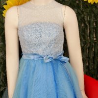 много обемна бална официална рокля синя, снимка 6 - Рокли - 36026433