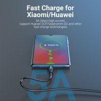 Vention Кабел USB 3.1 Type-C / USB 2.0 AM - 0.5M, 5A Fast Charge-CORBD, снимка 3 - Кабели и адаптери - 41167691