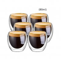 2963 Чаша от двустенно стъкло за топли, студени напитки и кафе, снимка 10 - Чаши - 34264761