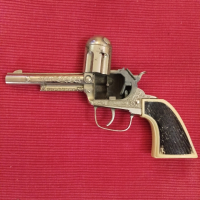 Стара играчка пистолет с капси USA. , снимка 8 - Колекции - 44509933