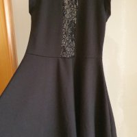 Черна рокля с дантела р.XS, снимка 1 - Рокли - 39570583