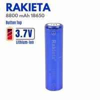 Качествена батерия 18650 за фенер прожектор RAKIETA 8800mAh 3.7V, снимка 4 - Друга електроника - 39788960