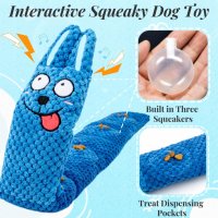 Интерактивен мека кучешка играчка - син заек, снимка 7 - За кучета - 42479883