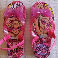Сладки Детски джапанки-"Barbie", снимка 1 - Детски джапанки - 40664989