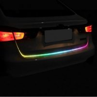 Многоцветна RGB Стоп LED светеща сигнална лента за багажник на кола мигачи стопове задни светлини, снимка 6 - Аксесоари и консумативи - 41403803