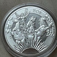 1 oz Сребро Богиня Еос и нейните коне - 2023, снимка 3 - Нумизматика и бонистика - 42255692