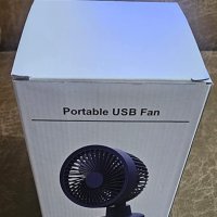 Нов Преносим вентилатор за дом, офис, пътуване къмпинг с USB, снимка 8 - Други стоки за дома - 40703490