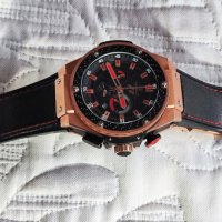 НОВ МЪЖКИ ЧАСОВНИК ХРОНОГРАФ  HUBLOT BIG BANG F1, снимка 3 - Мъжки - 44273485