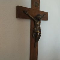 Стар кръст , Исус Христос 25х15см, снимка 3 - Други ценни предмети - 41394468